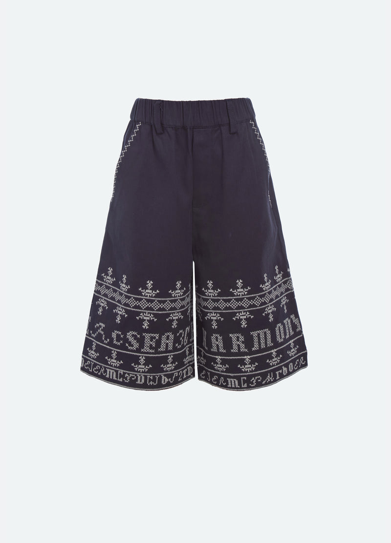 navy-kit kids pants-front view - 1