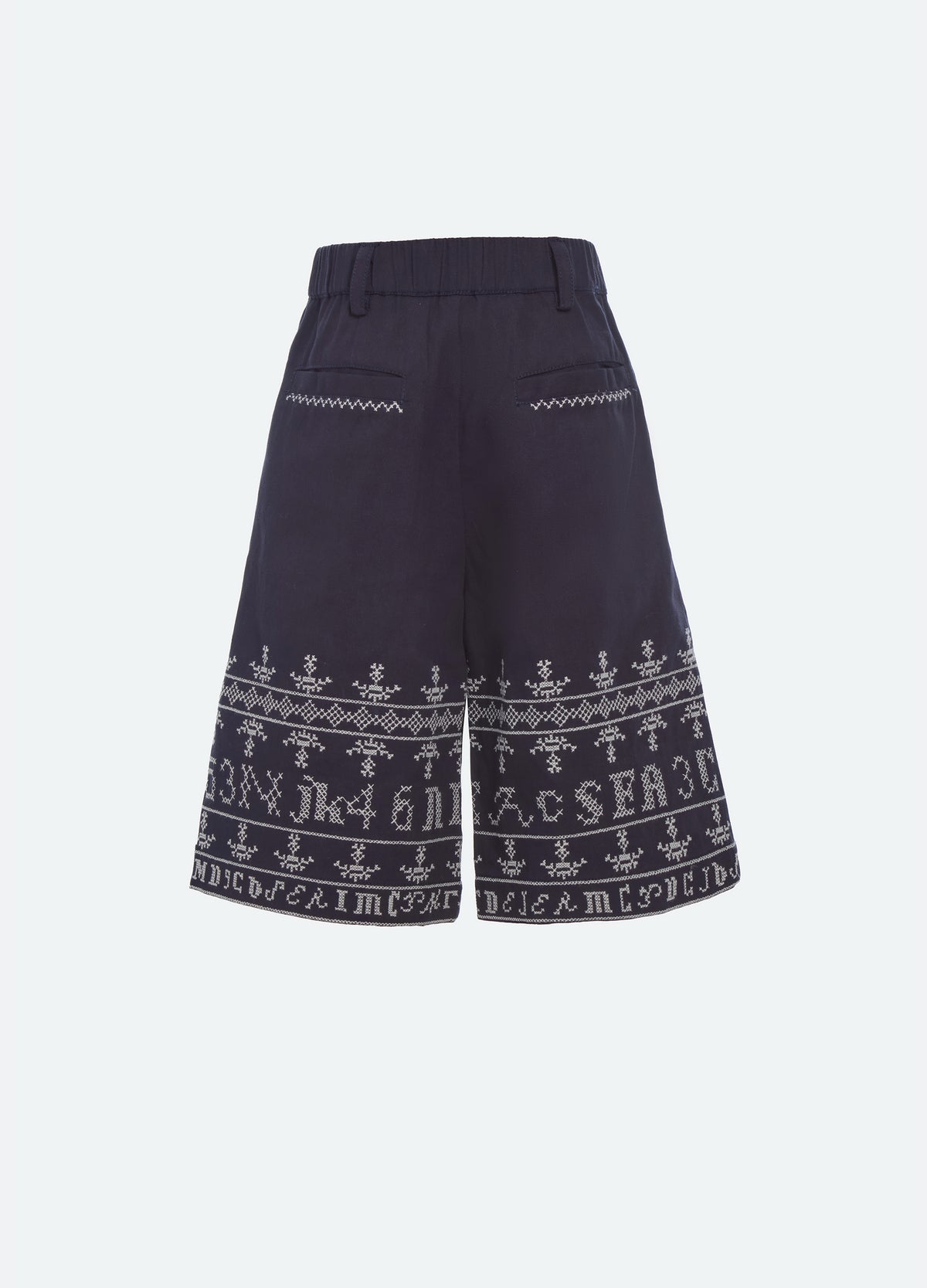 navy-kit kids pants-back view - 2