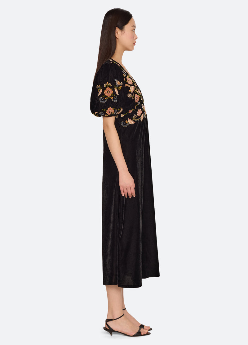 black-alessandra dress-side view - 5