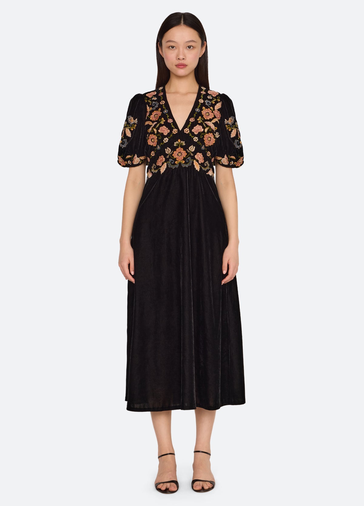 black-alessandra dress-front view 2 - 2