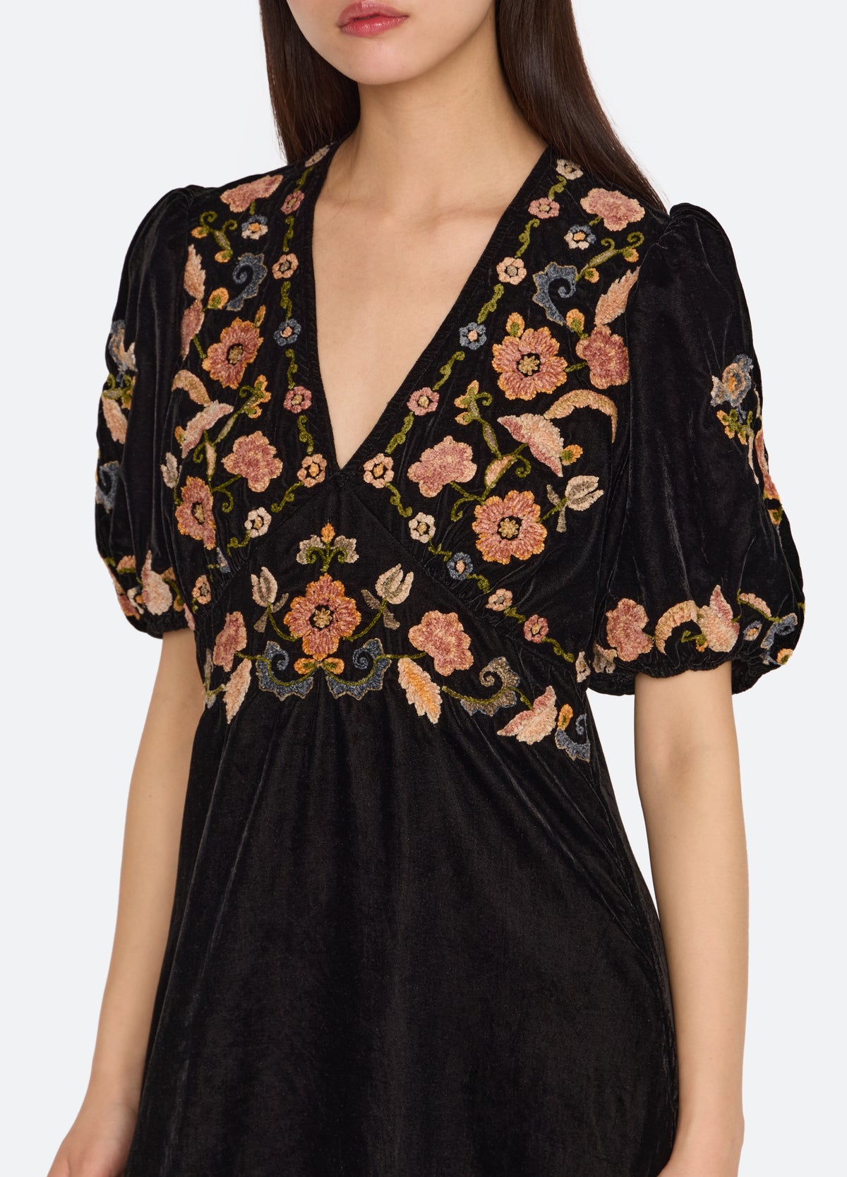 black-alessandra dress-detail view - 8