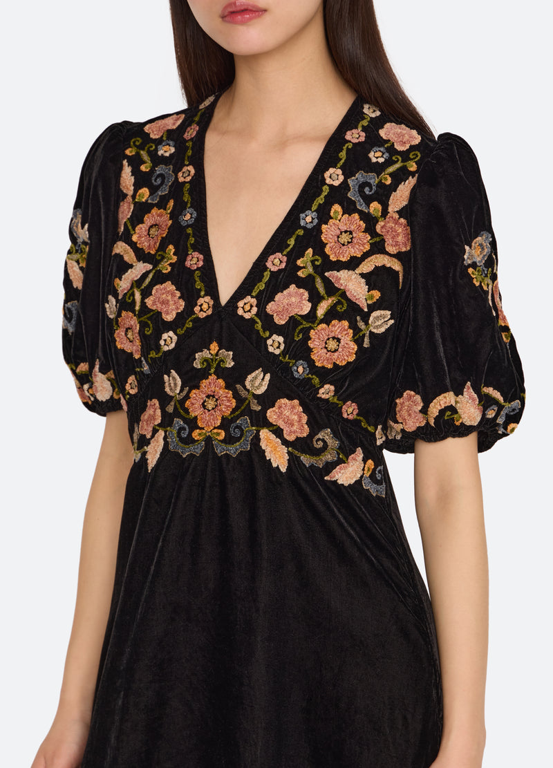 black-alessandra dress-detail view - 8