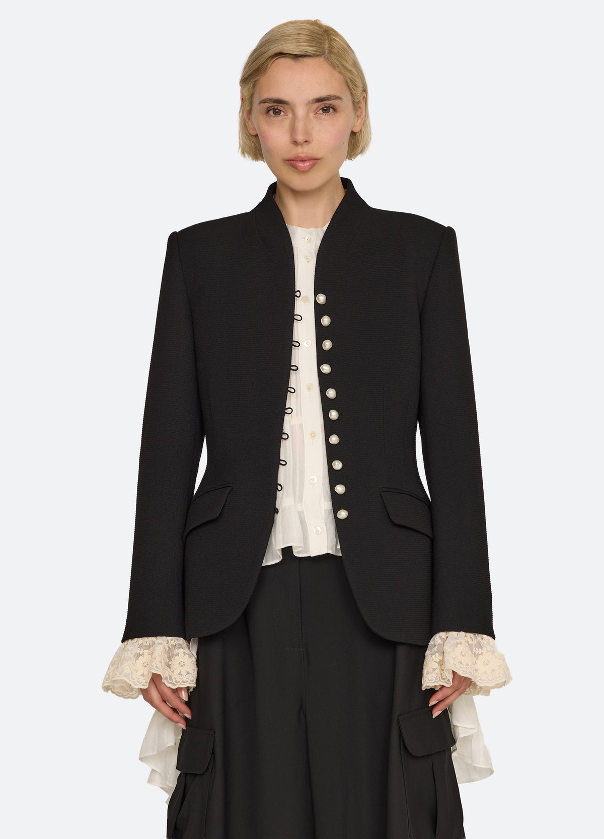 black-danielle jacket-front view 2 - 4
