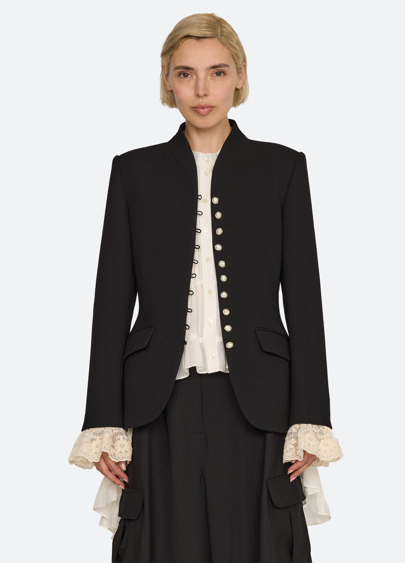 black-danielle jacket-front view 2 - 4