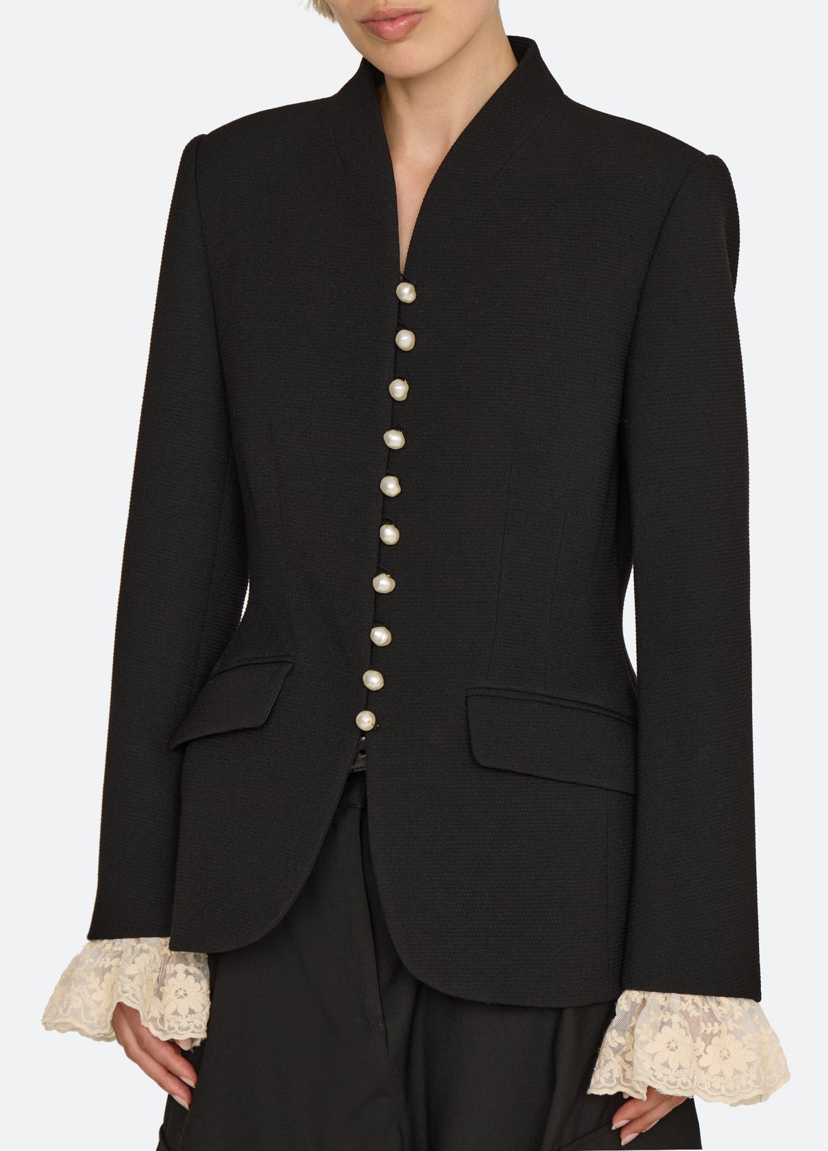black-danielle jacket-detail view - 7