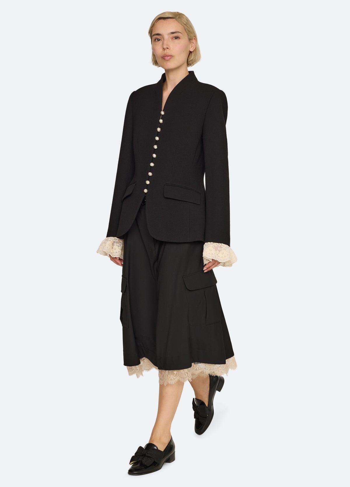 black-danielle jacket-full body view - 8