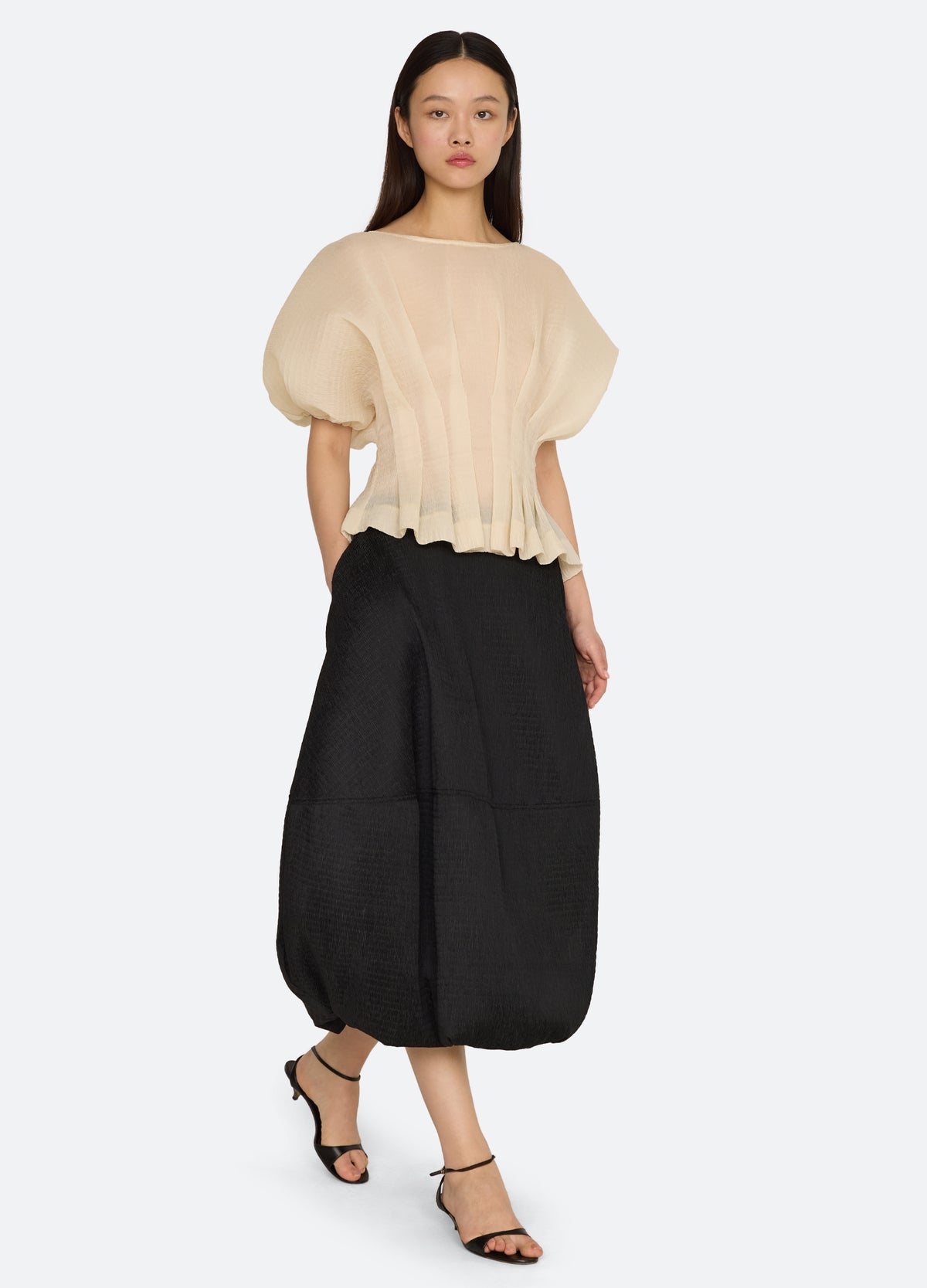 black-evora skirt-full body view - 2