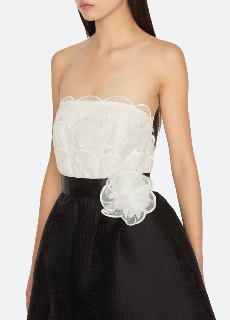 black-evora dress-detail view - 8