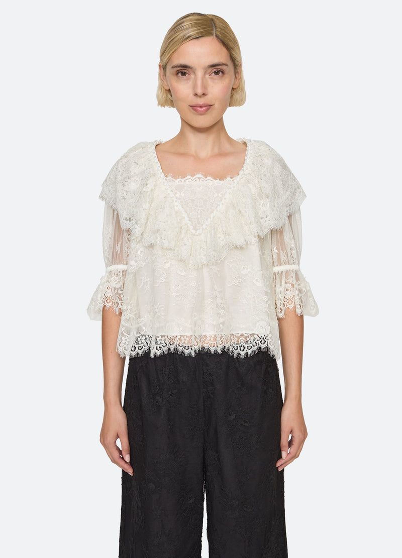 cream-harlan top-front view - 8