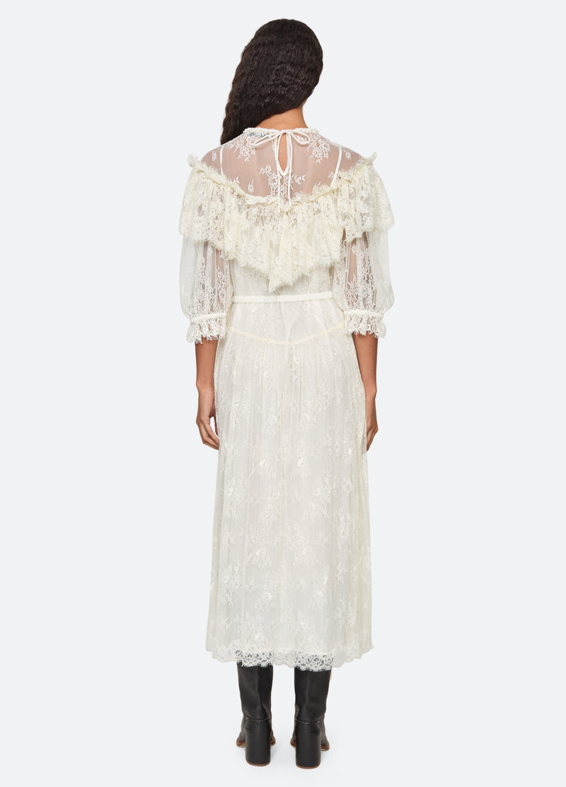cream-harlan dress-back view - 3