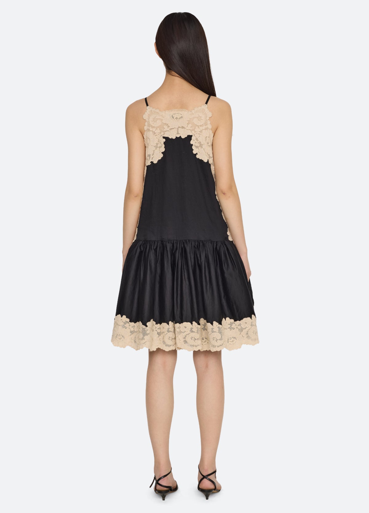 black-ilaria dress-back view - 3