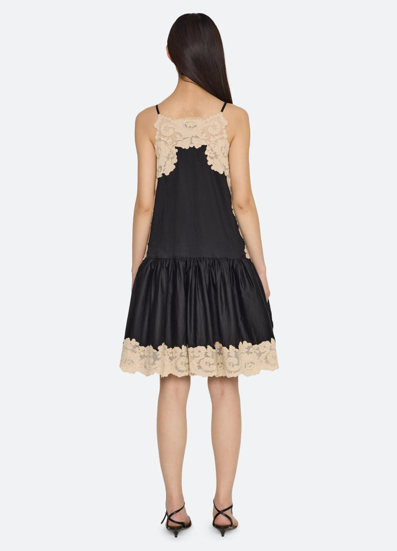 black-ilaria dress-back view - 3