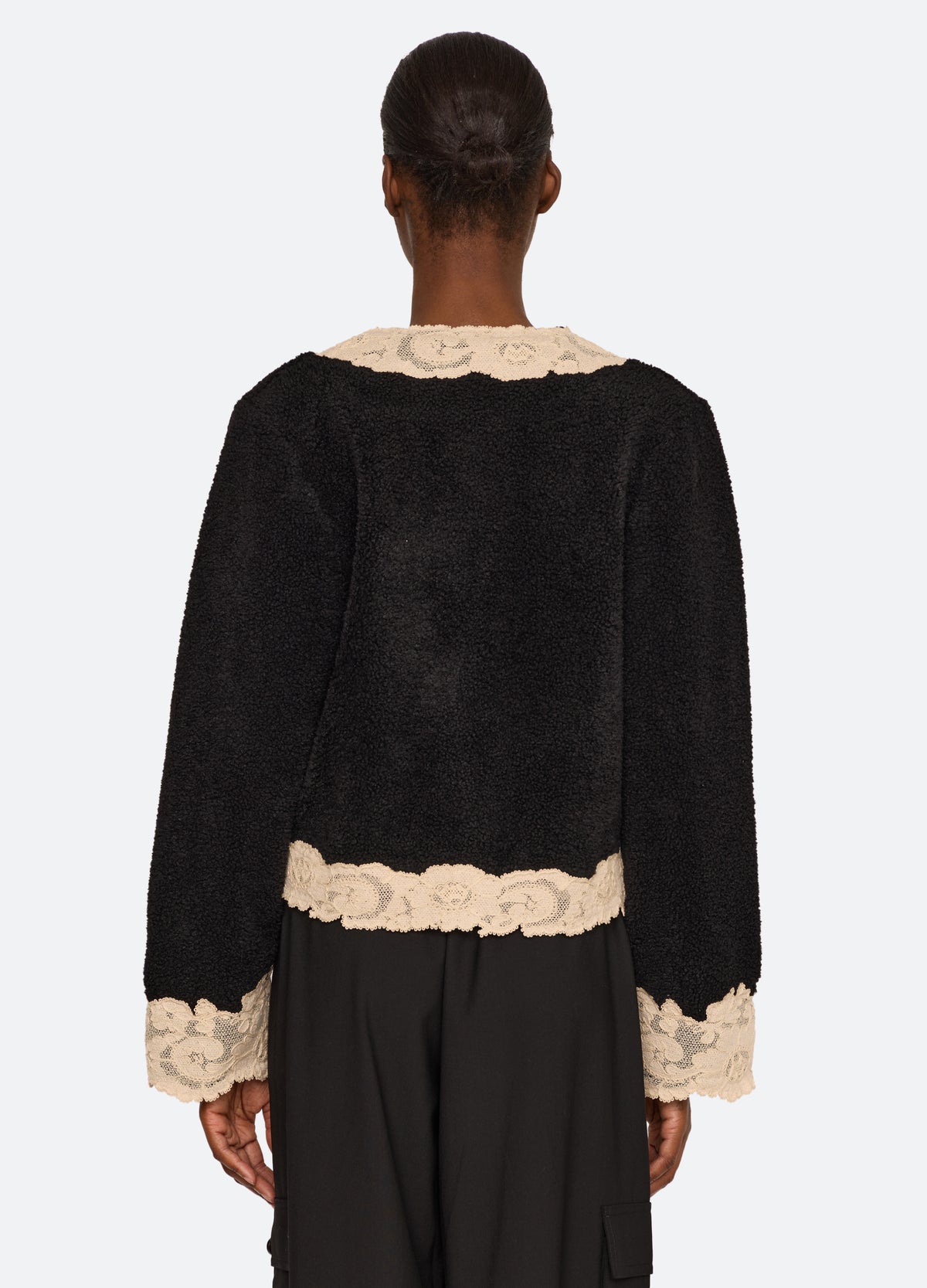 black-ilaria jacket-back view - 2