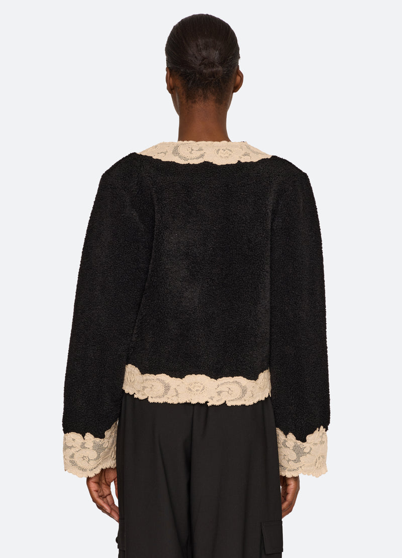 black-ilaria jacket-back view - 2