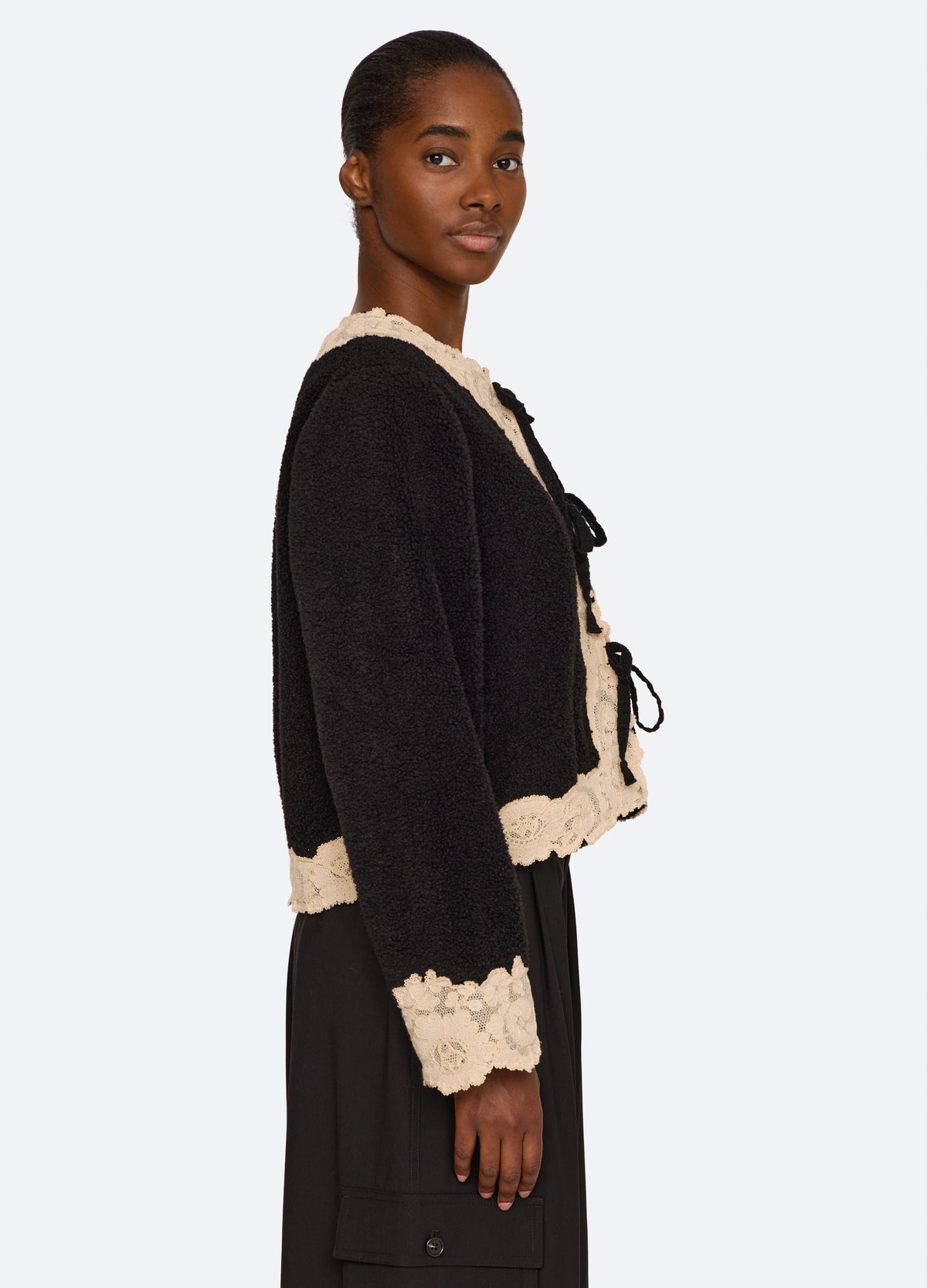 black-ilaria jacket-side view - 3