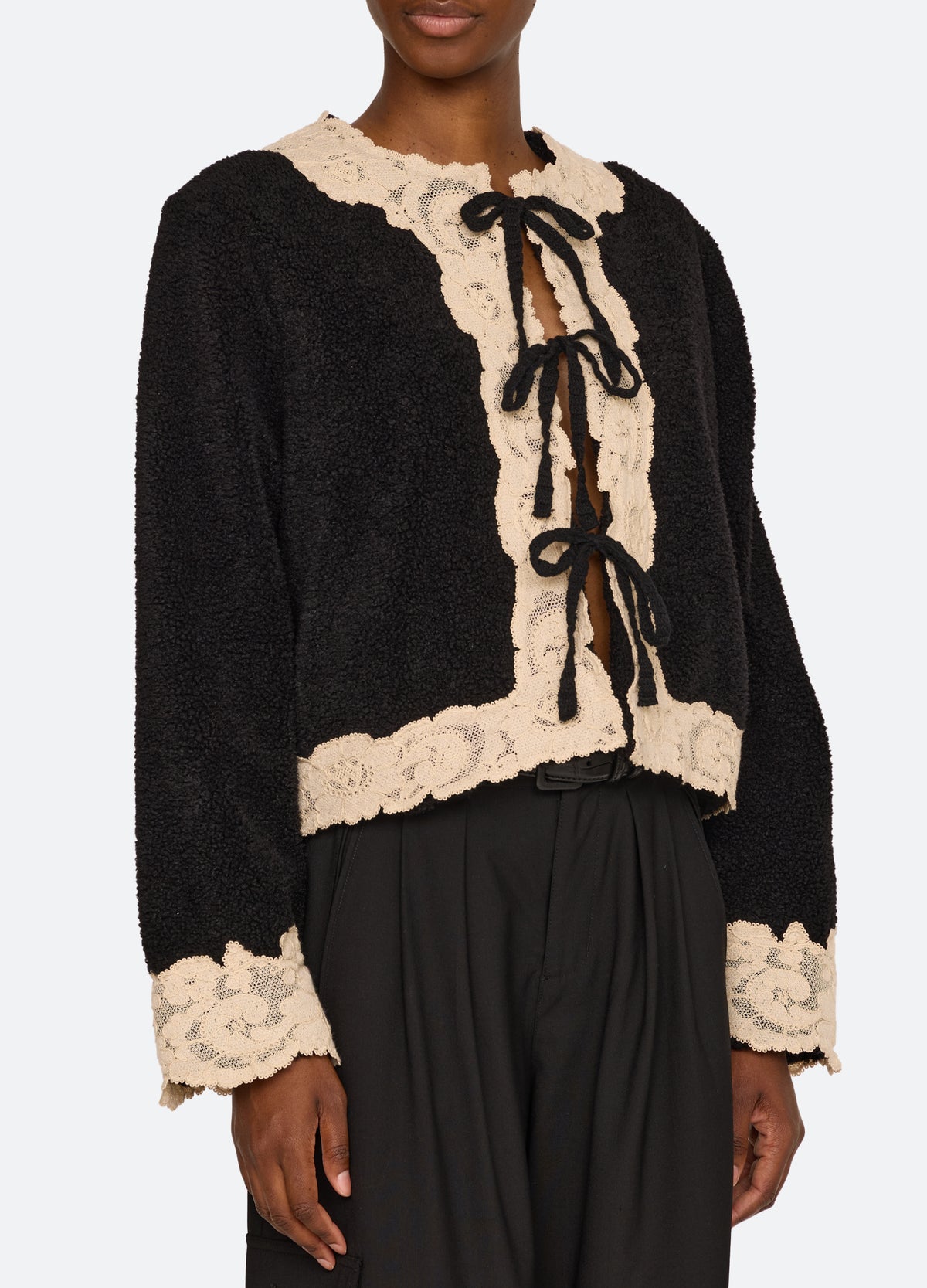 black-ilaria jacket-detail view - 6