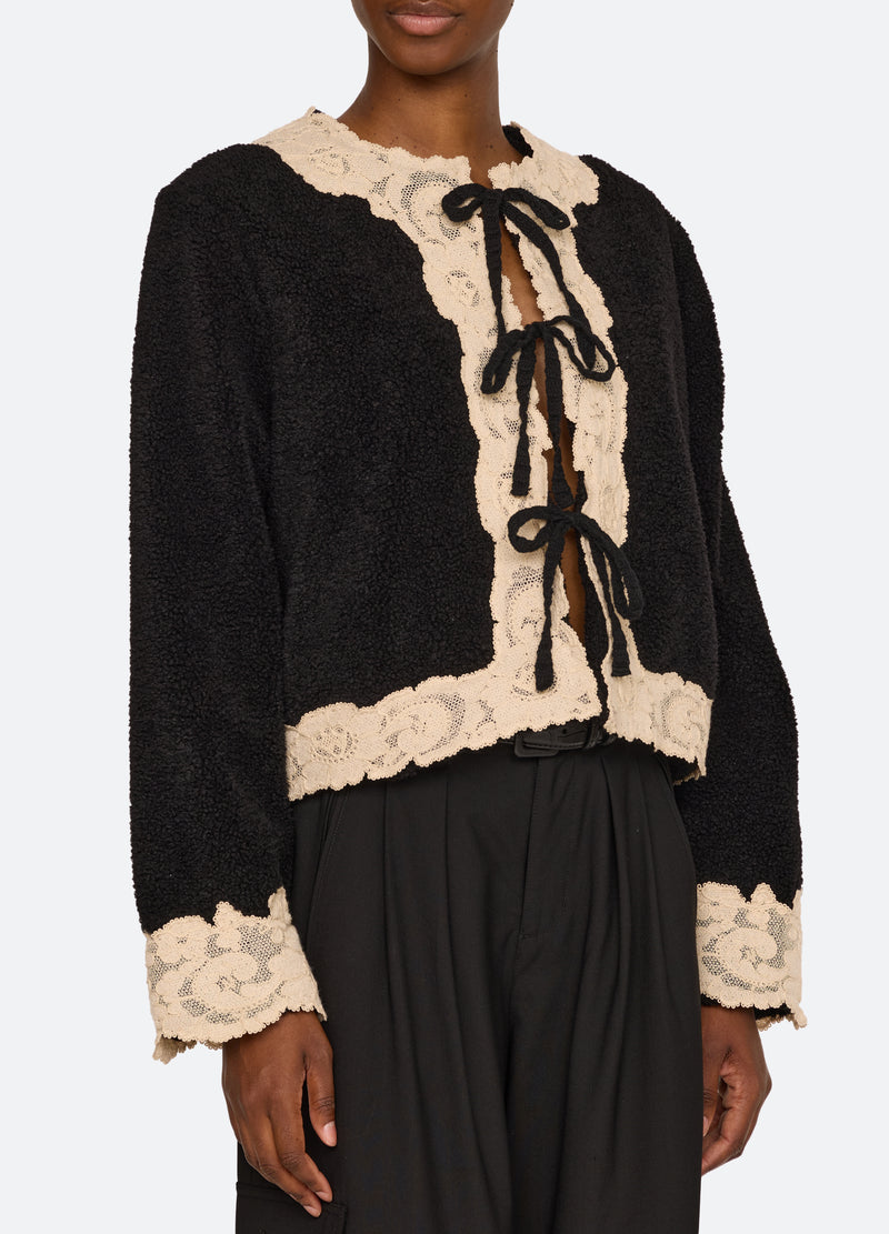 black-ilaria jacket-detail view - 6