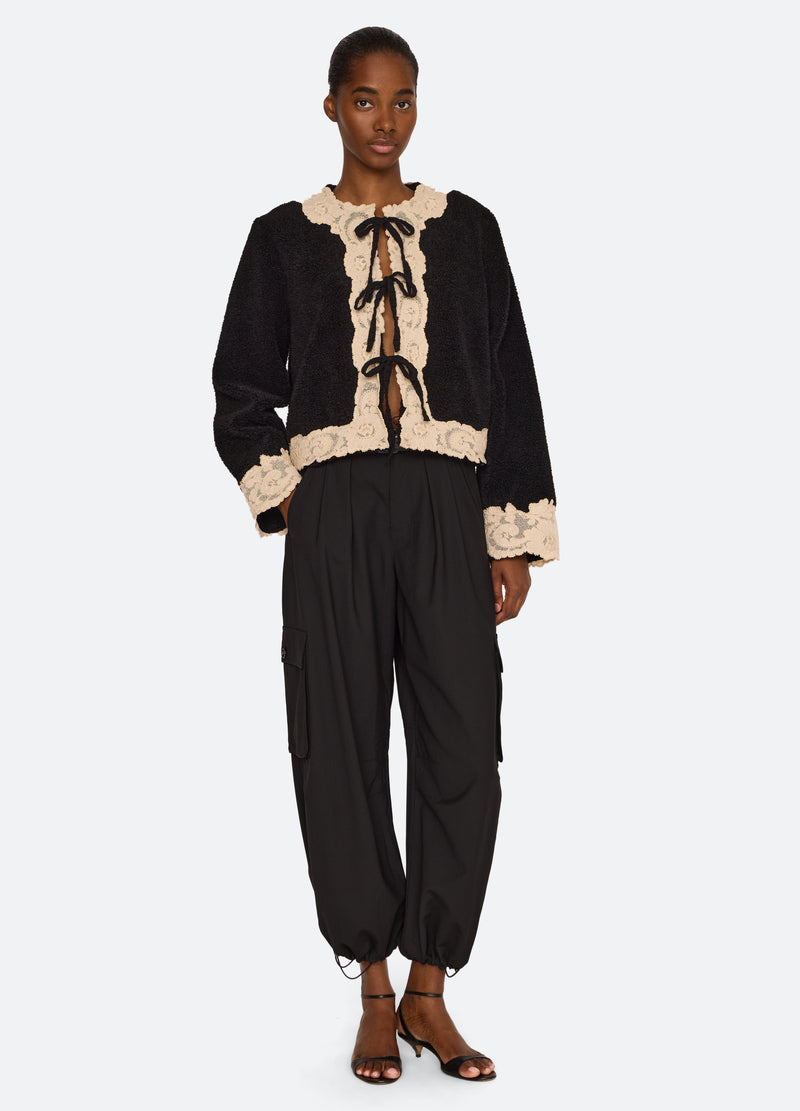black-ilaria jacket-full body view - 7