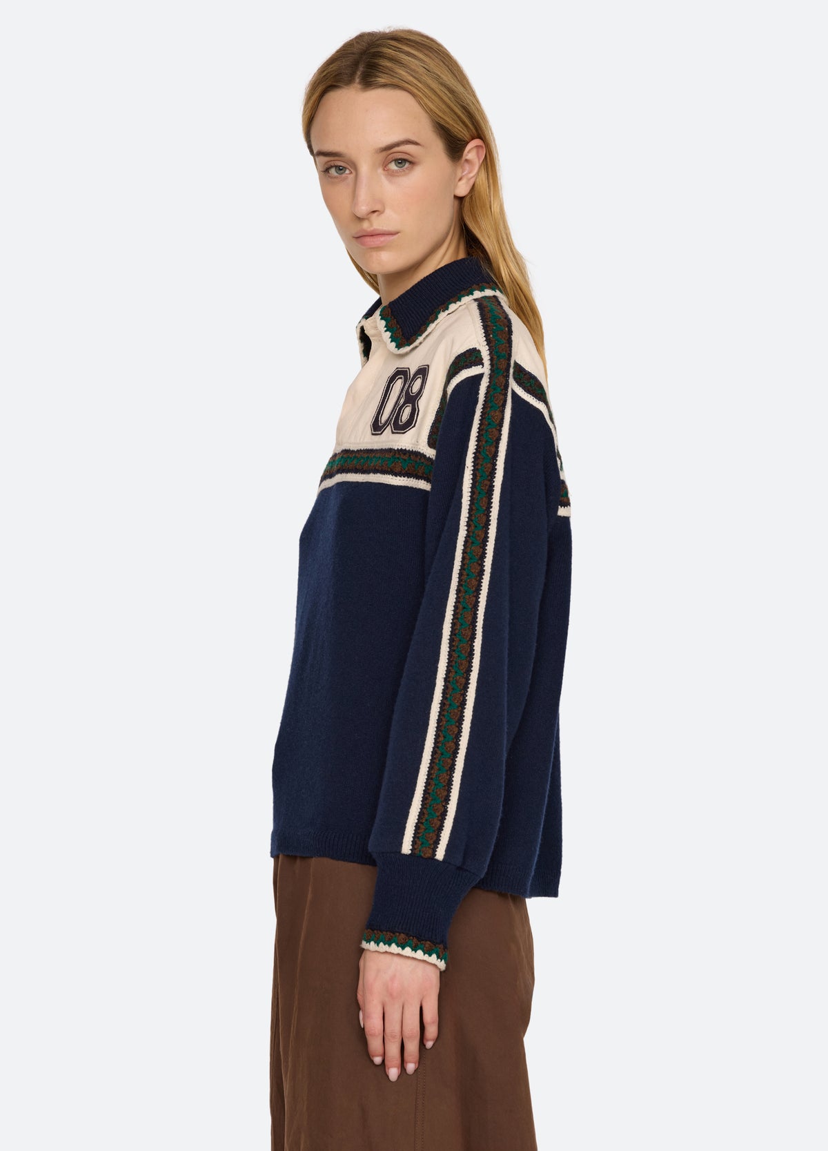 navy-jackie sweater-side view - 4