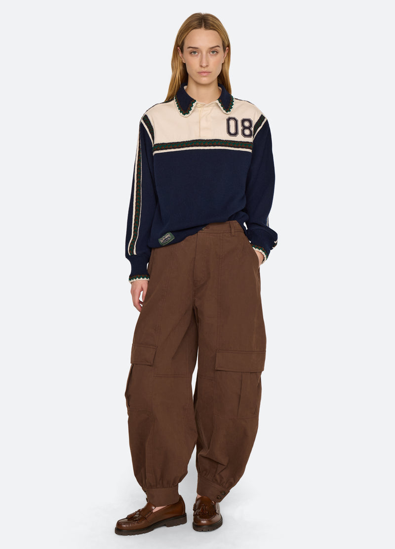 navy-jackie sweater-full body view - 6