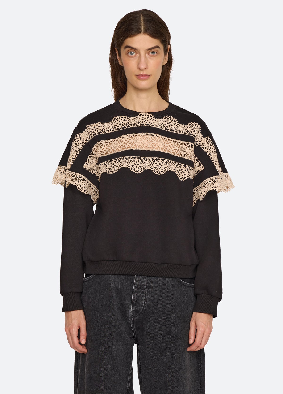 black-jemima sweatshirt-front view - 5