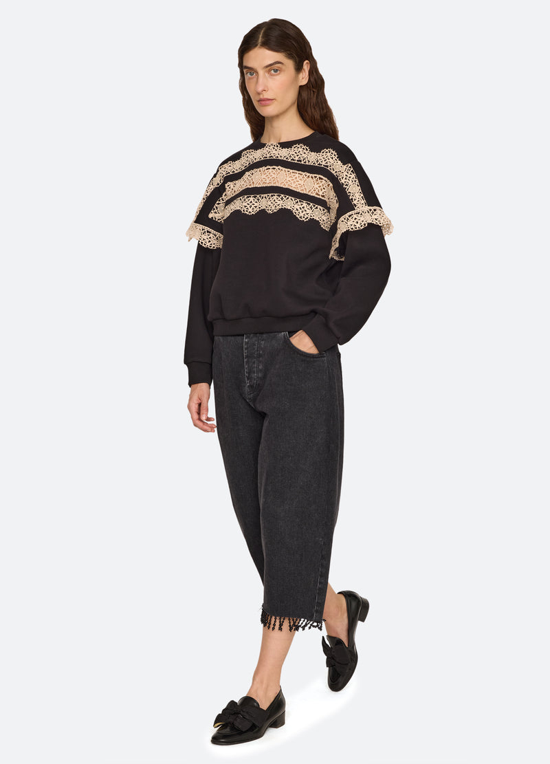 black-jemima sweatshirt-full body view - 7