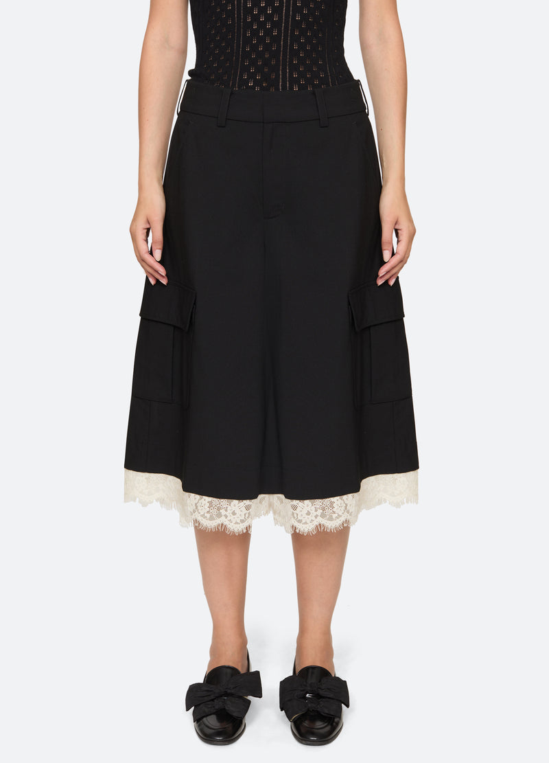 black-jemima culottes-front view - 1