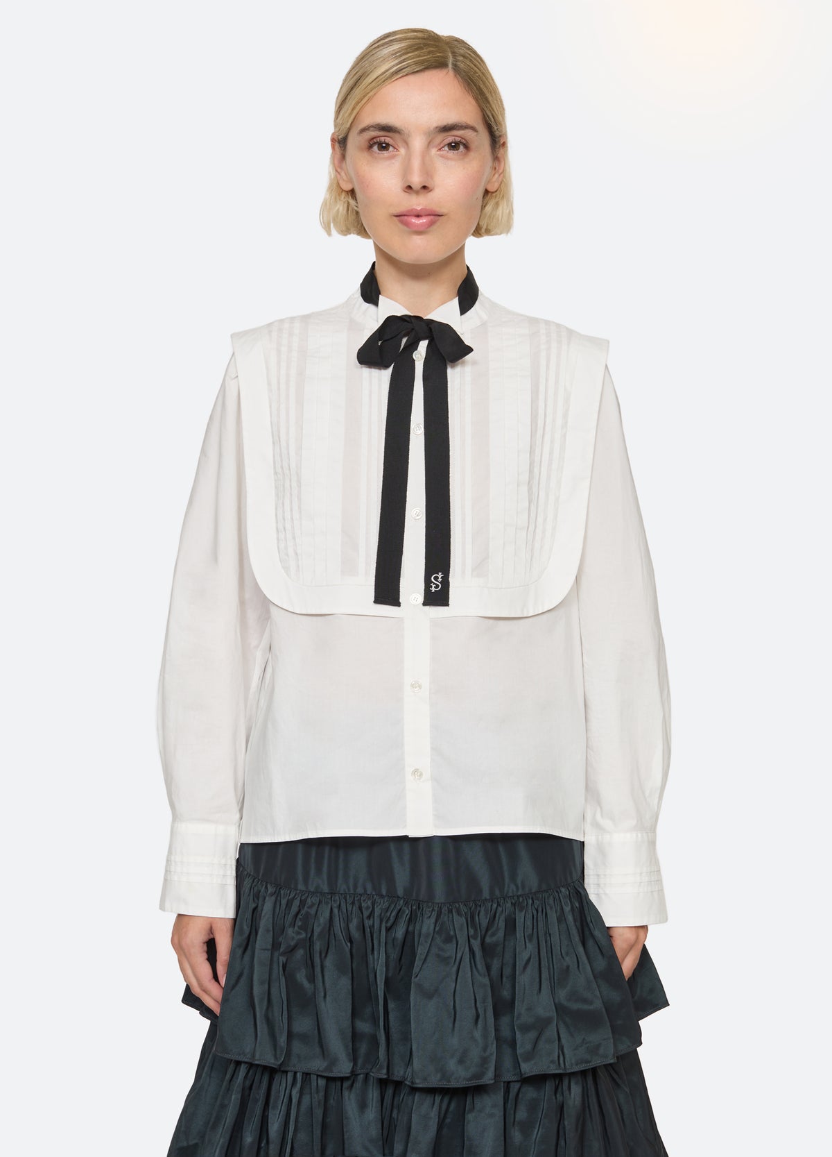 white-kathleen shirt-front view 2 - 6
