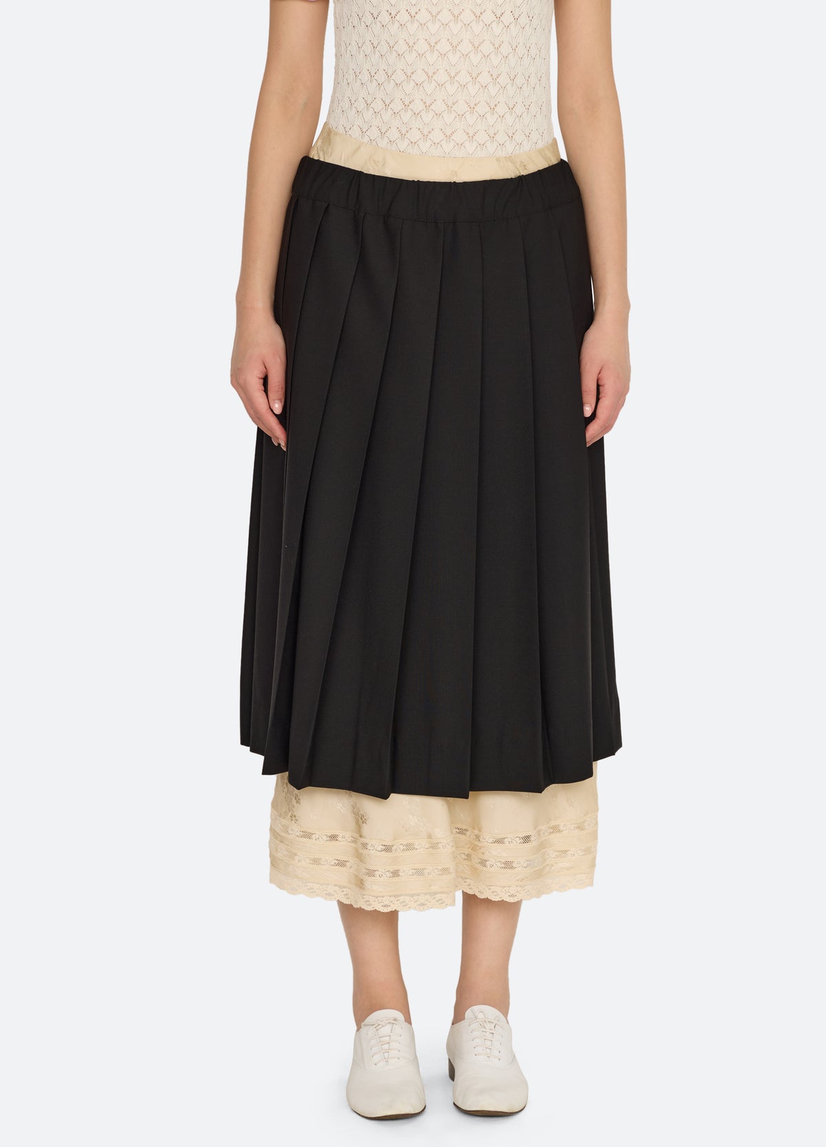 black-kathleen skirt-front view