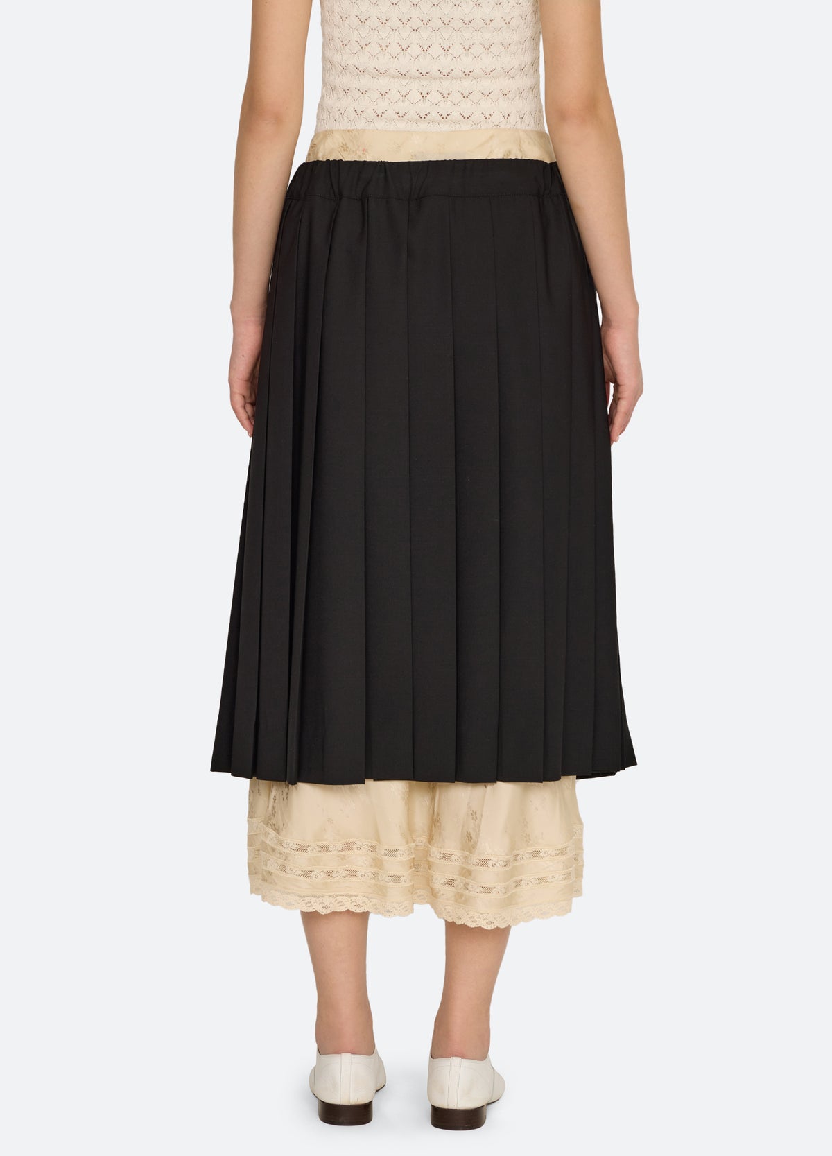 black-kathleen skirt-back view - 4