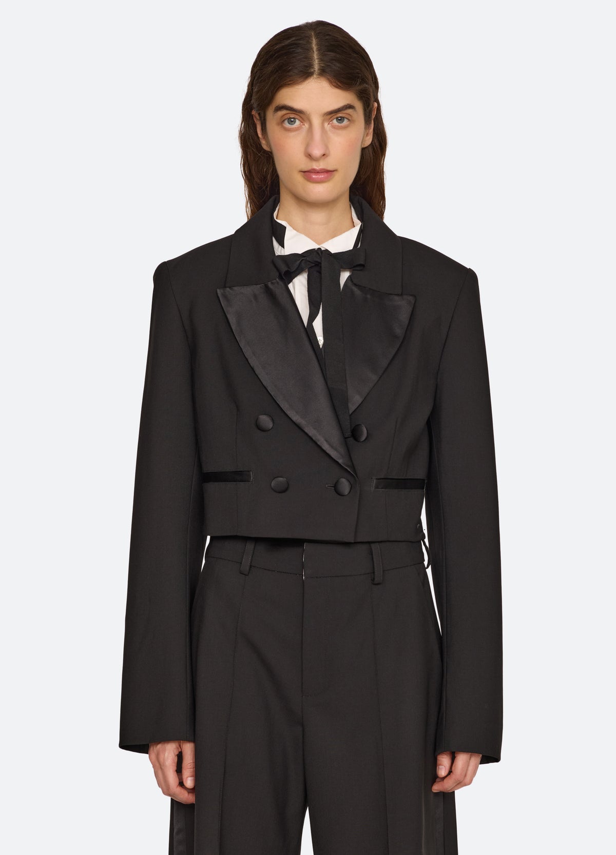 black-kathleen jacket-front view - 2