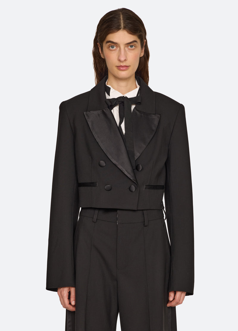 black-kathleen jacket-front view - 2