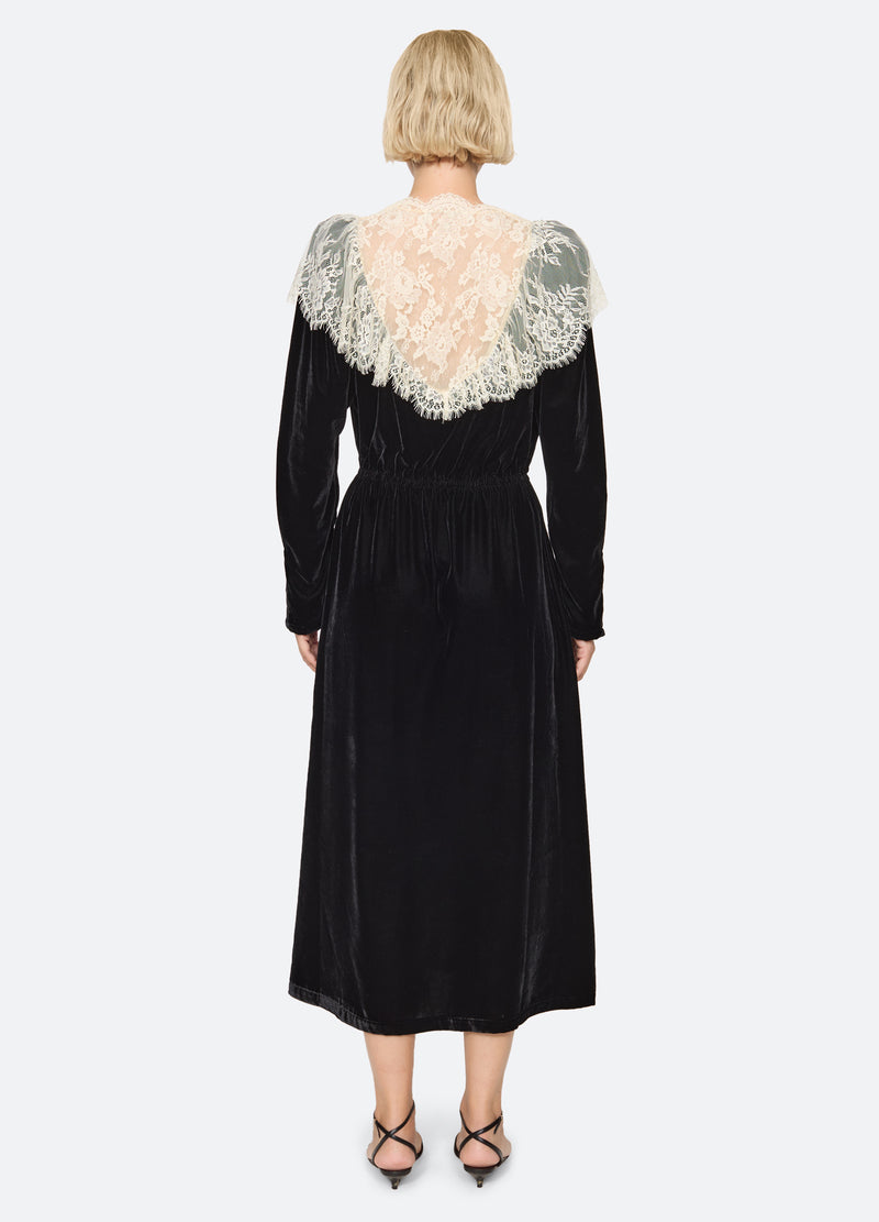 black-lisetta dress-back view - 3