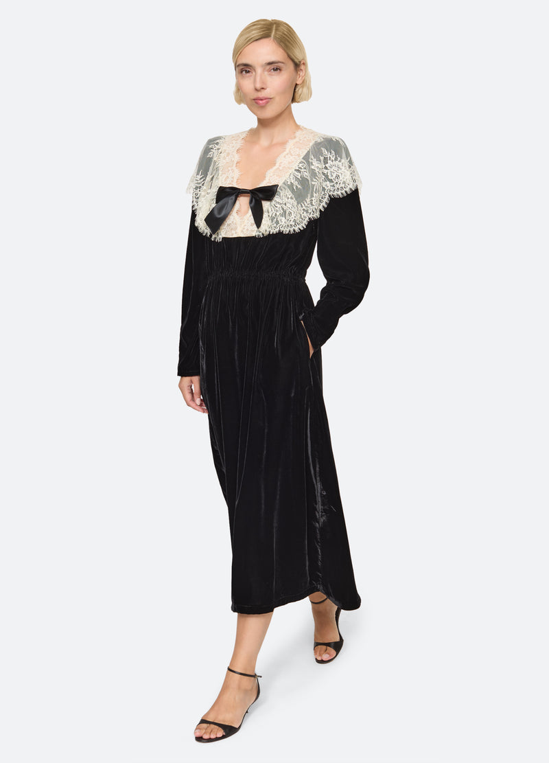 black-lisetta dress-walking view - 6