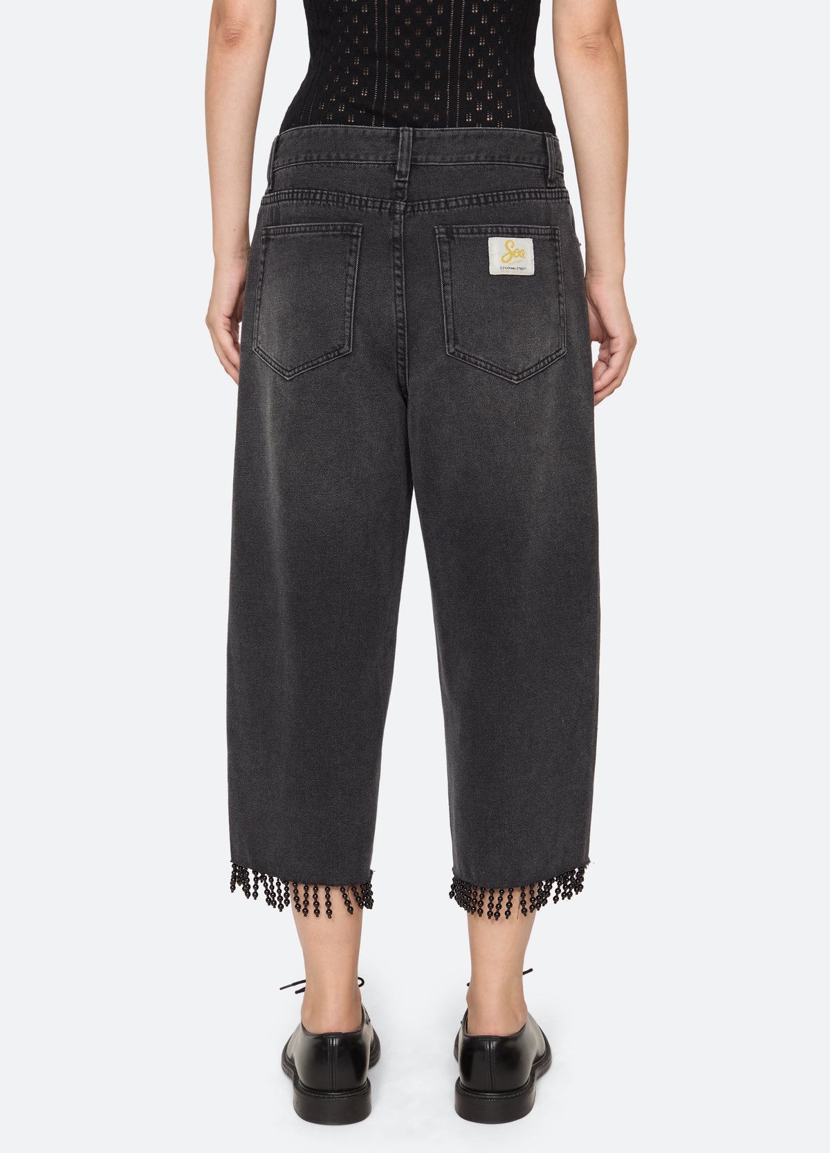 black-lisetta jeans-back view - 3