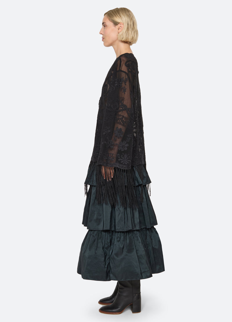 black-lisetta shawl-side view - 3