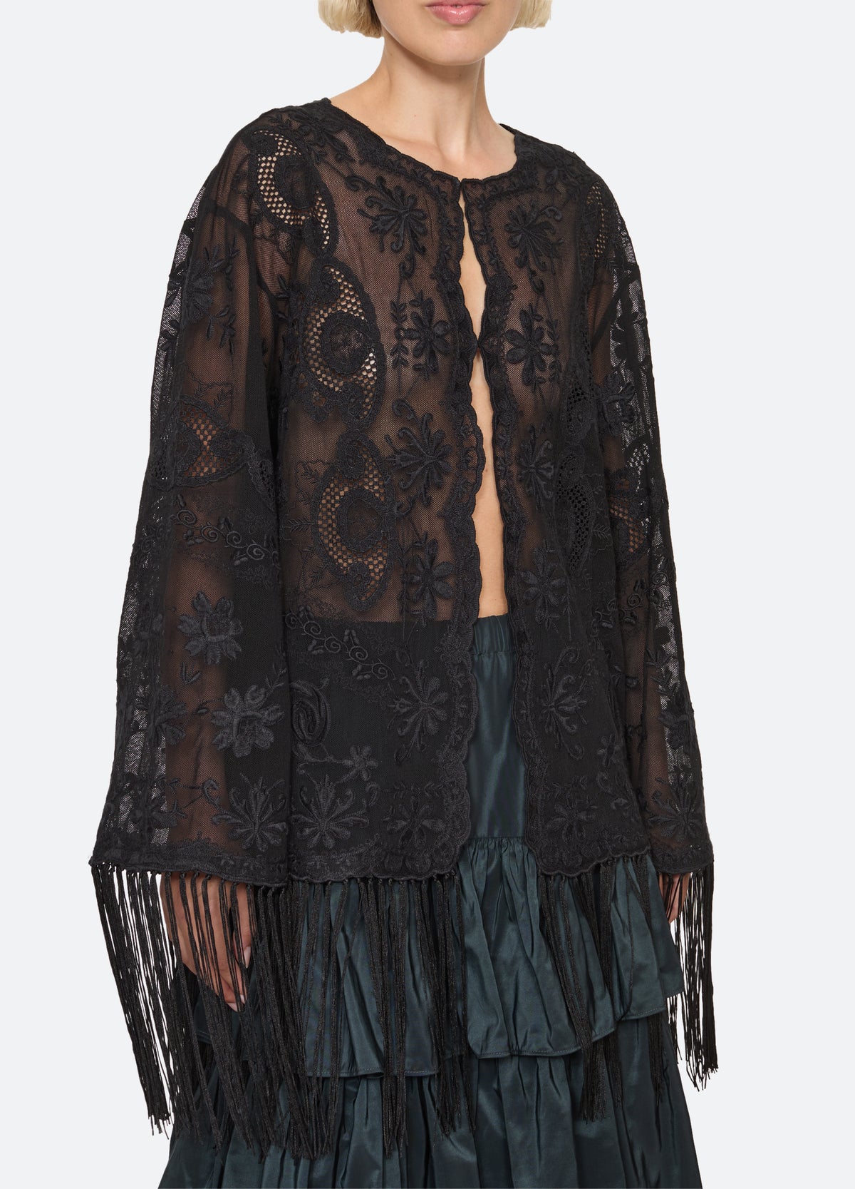 black-lisetta shawl-detail view - 6