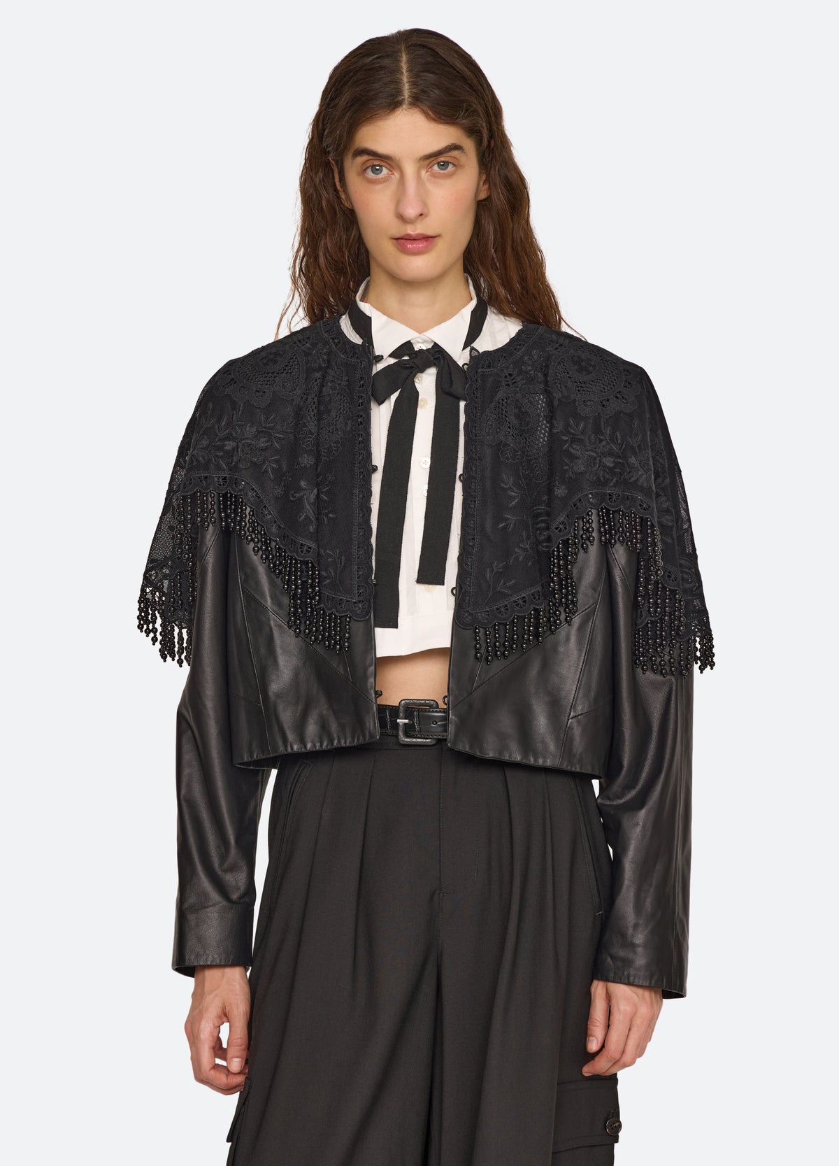 black-lisetta jacket-front view - 6