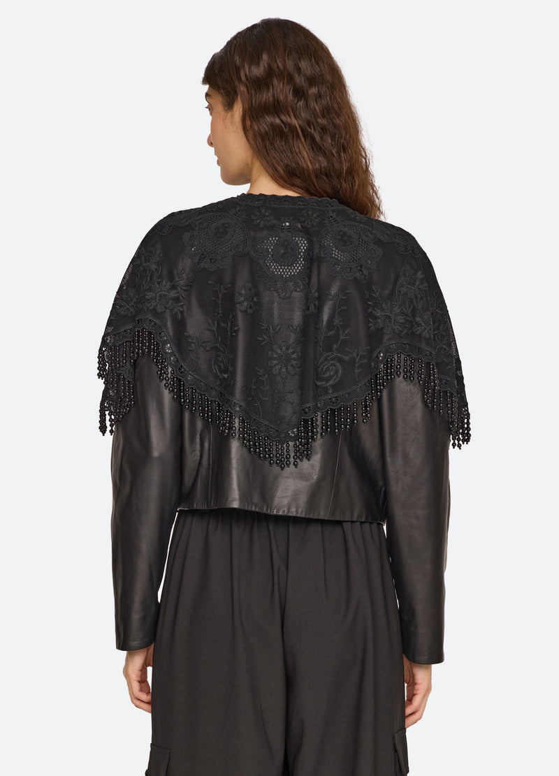 black-lisetta jacket-back view - 3