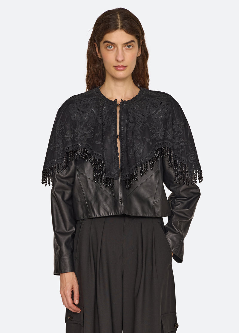 black-lisetta jacket-front view 2 - 7