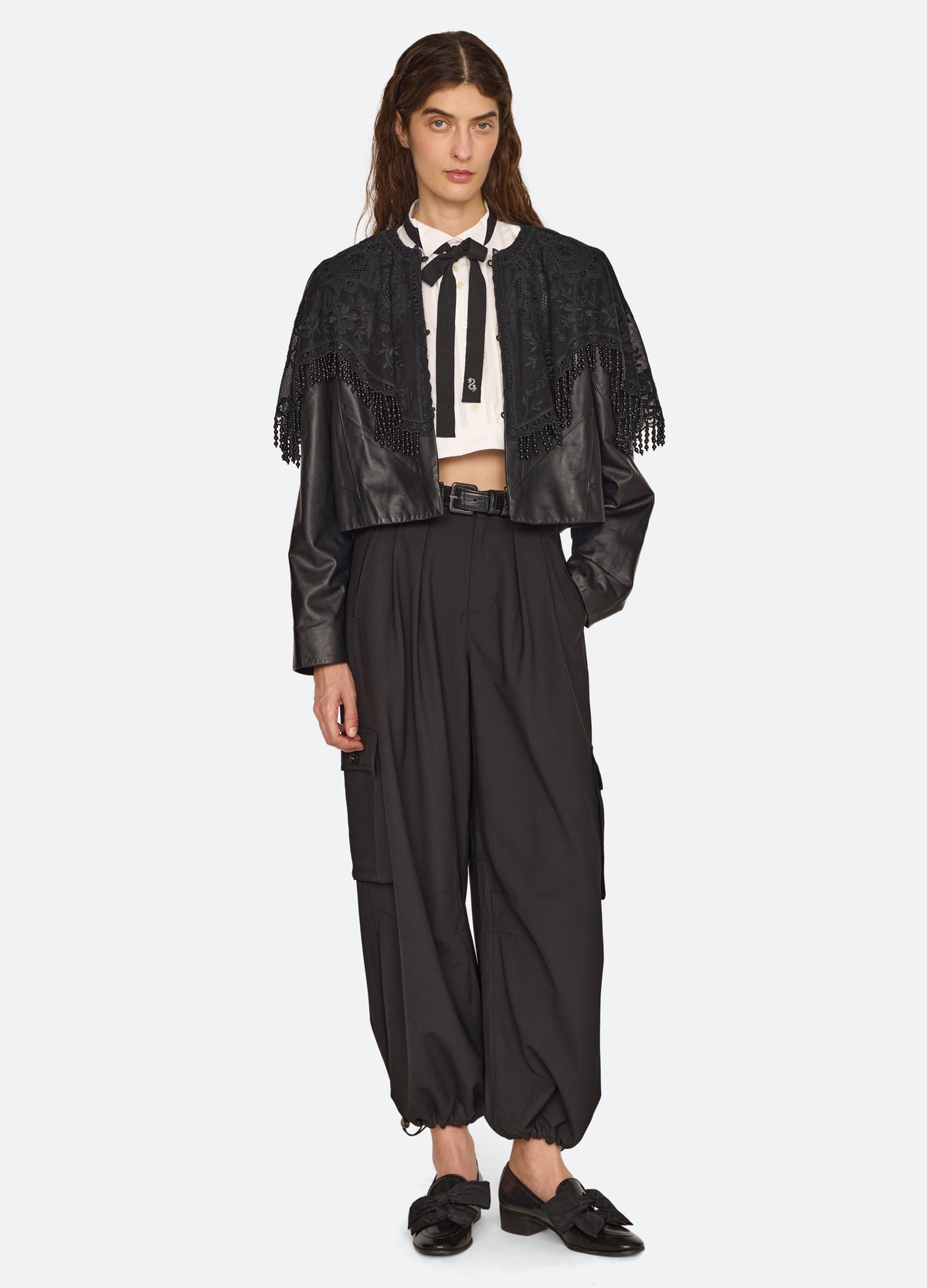 black-lisetta jacket-full body view - 8