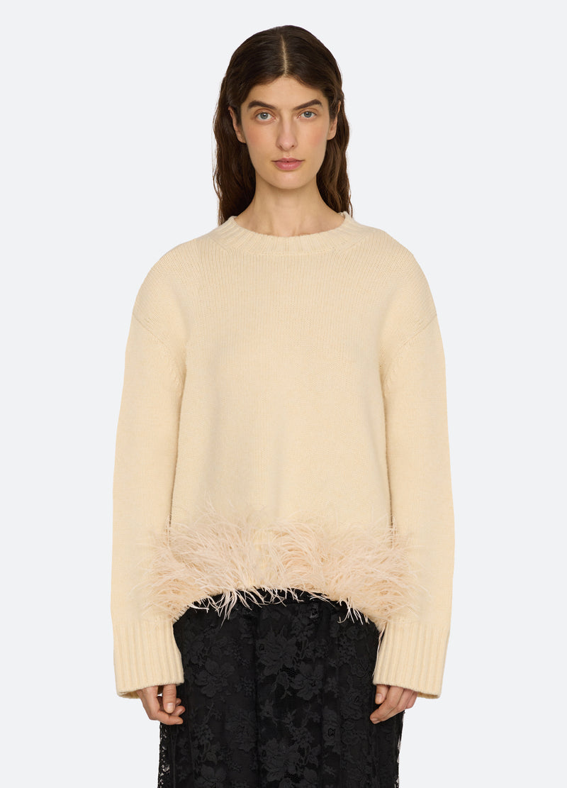 cream-zelie sweater-front view - 8
