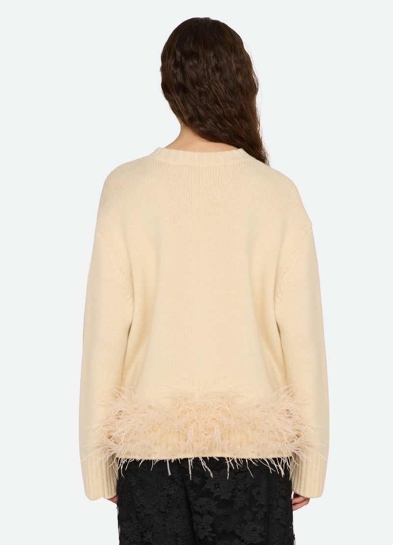 cream-zelie sweater-back view - 11