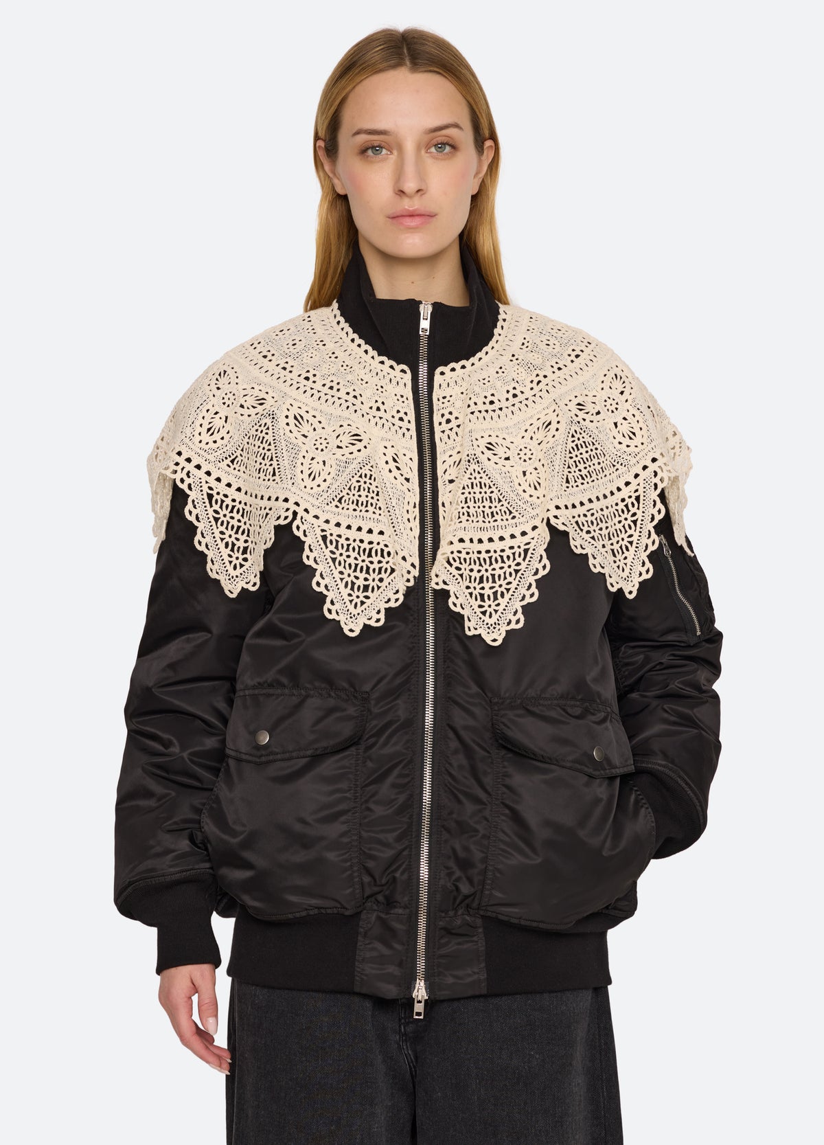 black-annabelle jacket-front view - 2