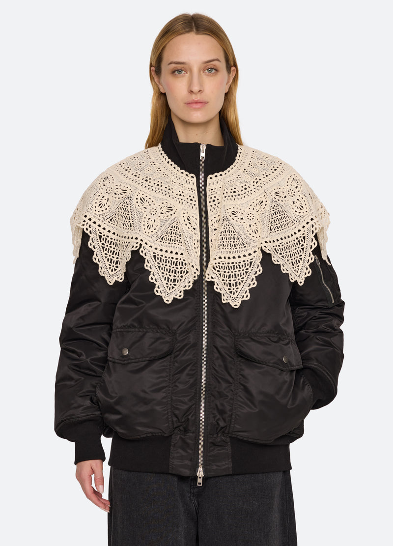 black-annabelle jacket-front view - 2