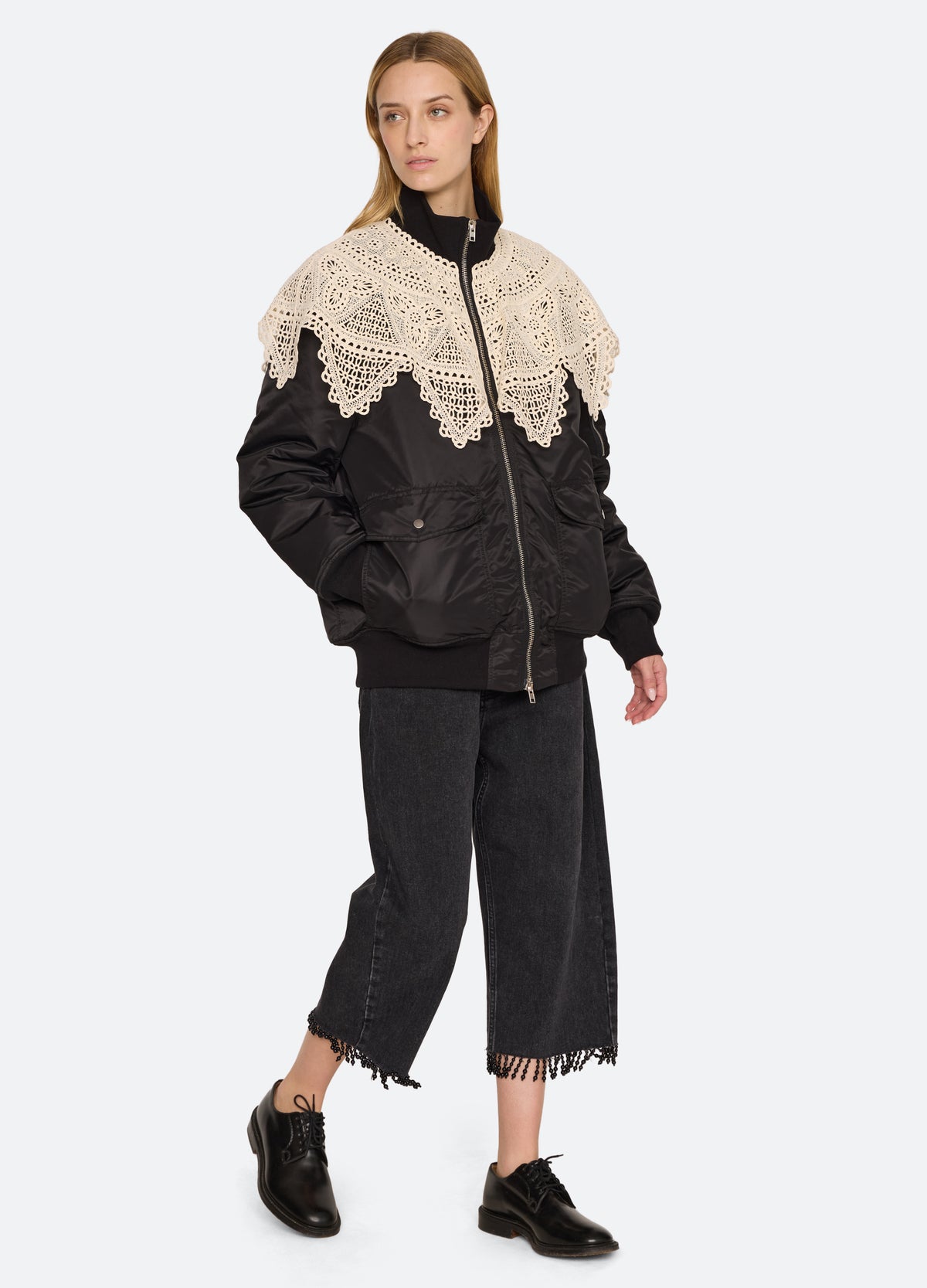black-annabelle jacket-full body view - 8