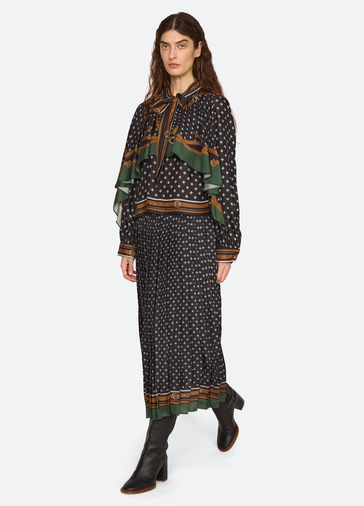 multi-campbell blouse-full body view - 6