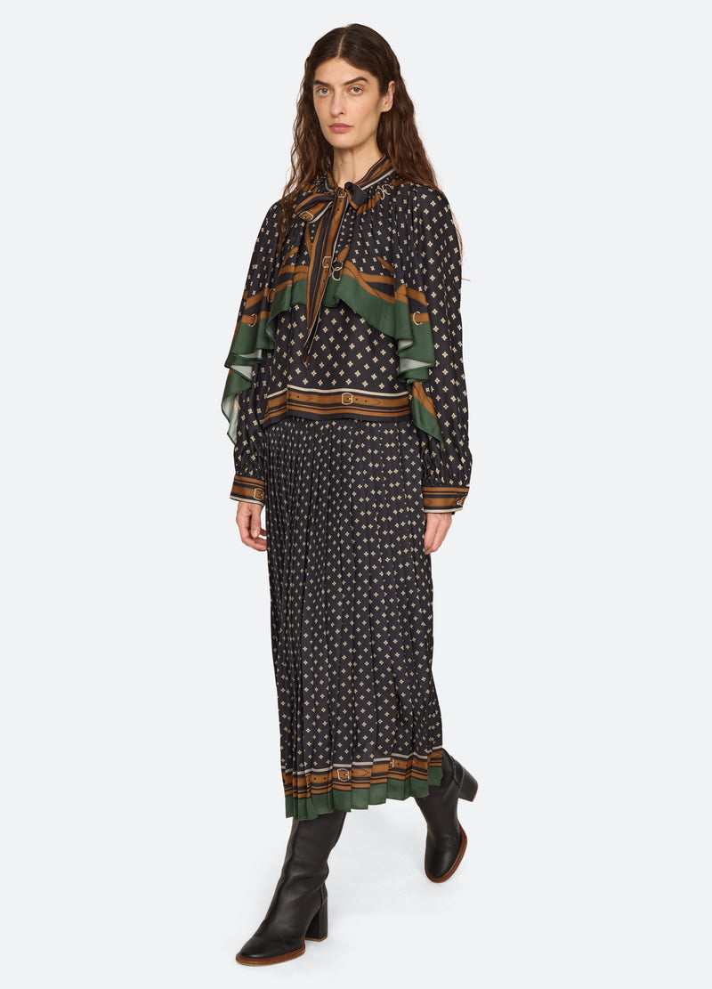 multi-campbell blouse-full body view - 6