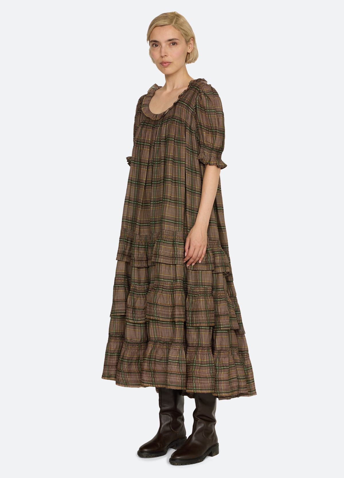 multi-charly dress-three quarter view - 5