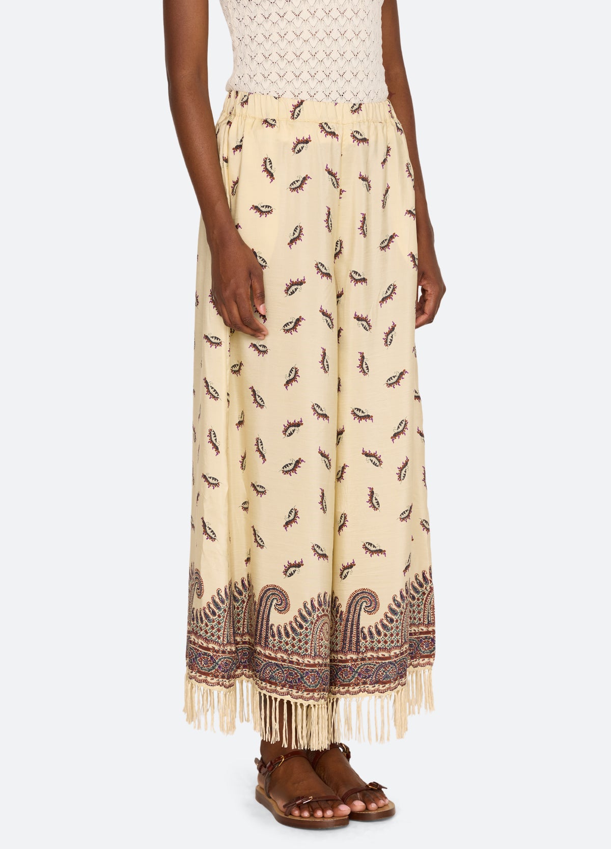 cream-ellery pants-three quarter view - 5